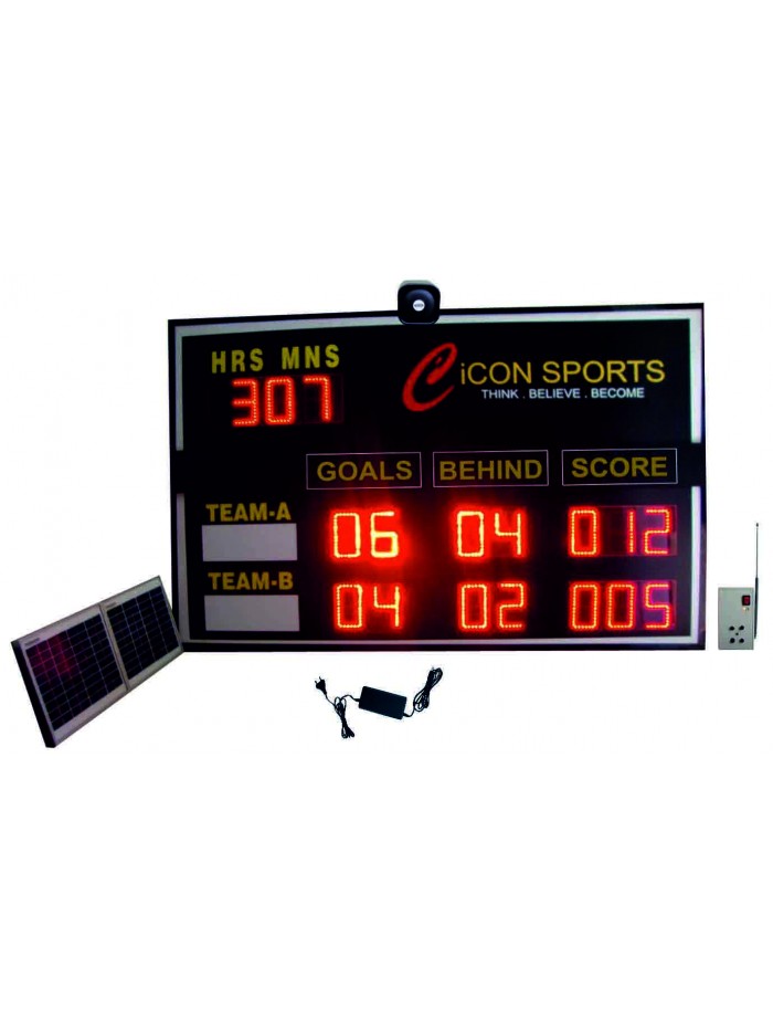 Solar Cricket/ Aussie Rules LED Scoreboard