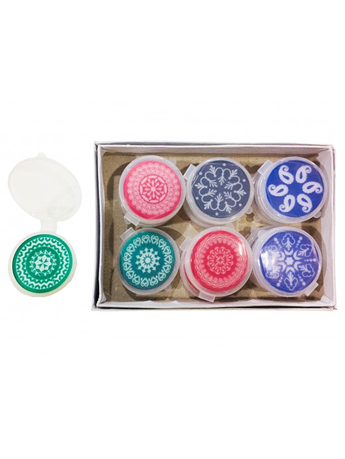 White Super Fine Printed Carrom Striker 8mm Engraved Printing (single box packing)