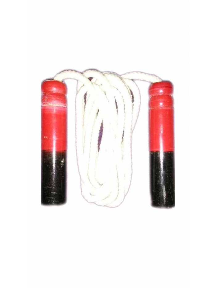Cotton Skipping Rope with Wooden Handle Pro