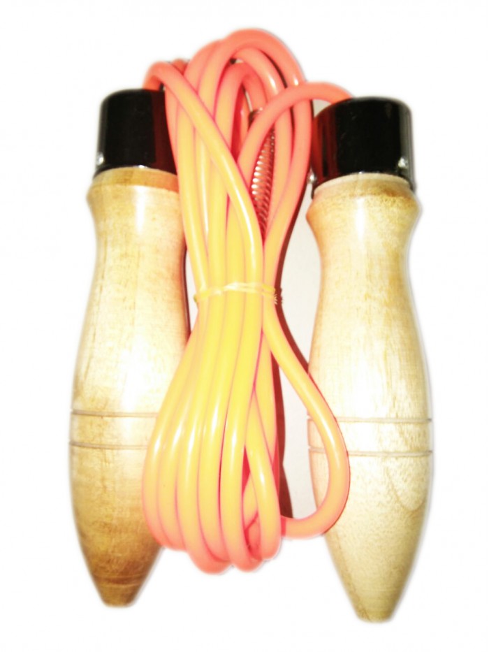 PVC Skipping rope with Wooden Handle