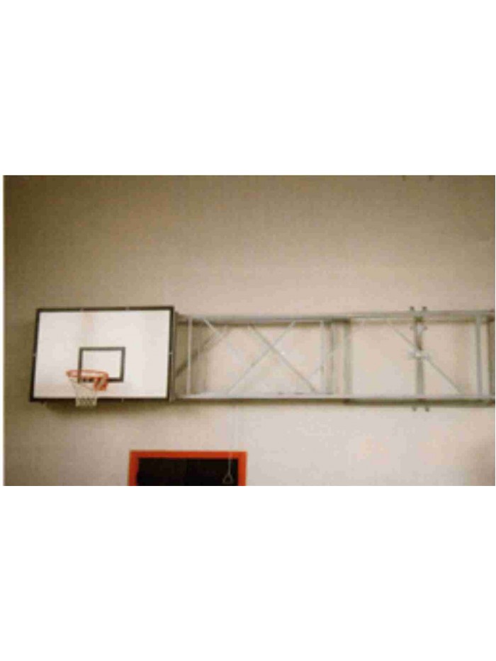 Wall anchored Basketball System 90 Degree