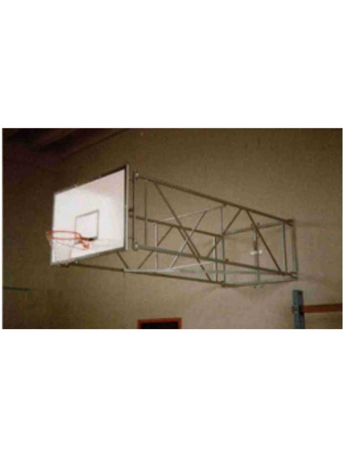 Wall anchored Basketball System 90 Degree