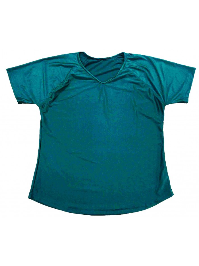 Women T-Shirt Cotton V-Neck 