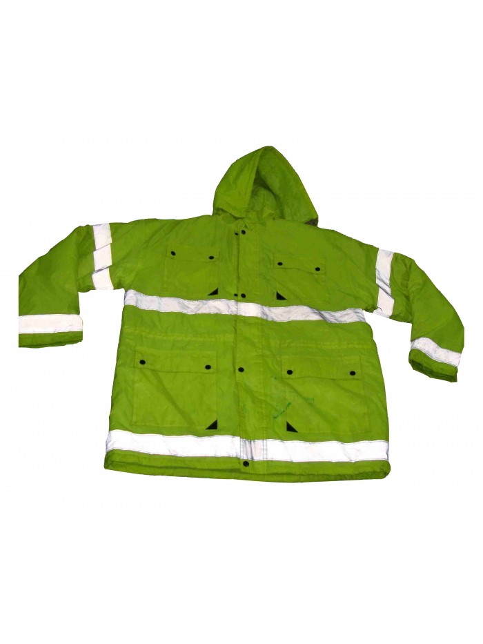 Reflective Safety Jacket with Hood
