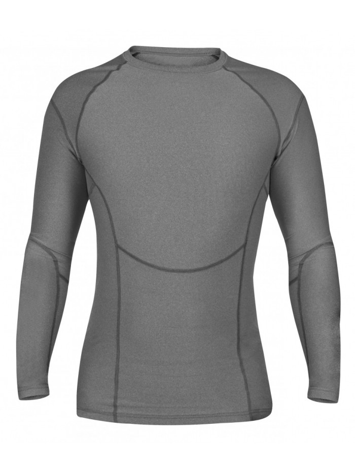 Long Sleeve Compression Top-Grey