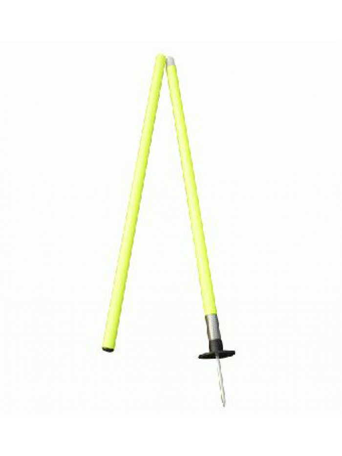 Centre Parting Slalom Pole with Collapsible Spike and Spring