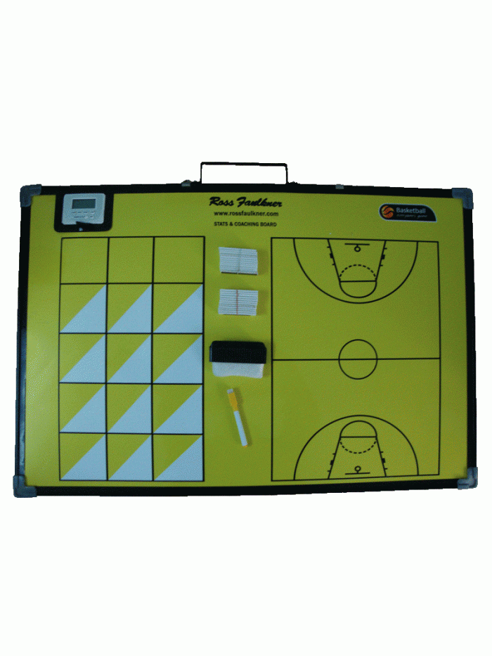 Basketball Stats and Coaching Board with Timer