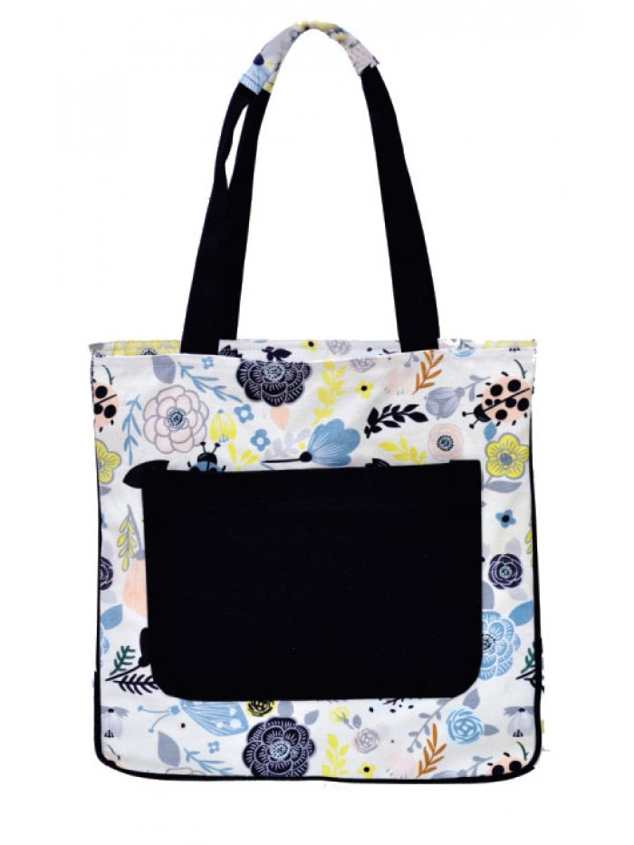 Flower Print Medium Sized Bag