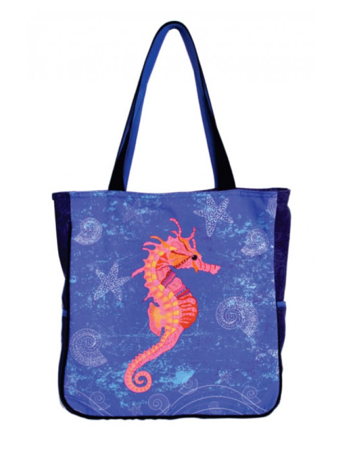 Sea Horse Print Medium Sized Bag